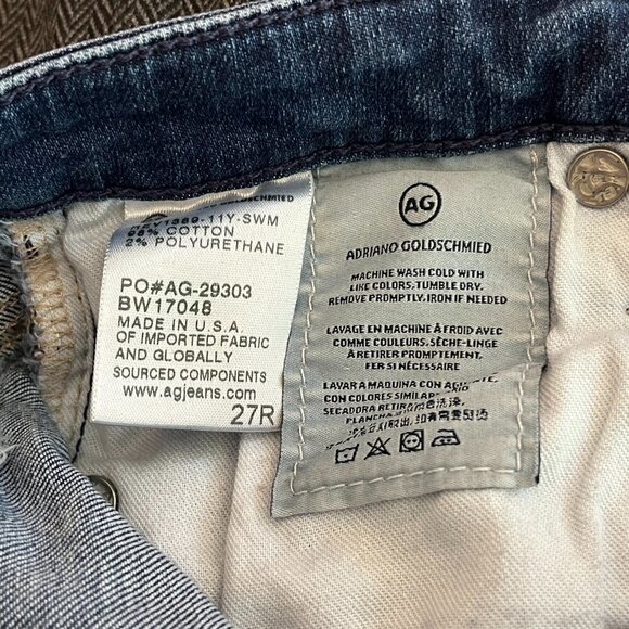 AG Adriano Goldschmied super skinny legging jean distressed 27 women - Picture 8 of 9